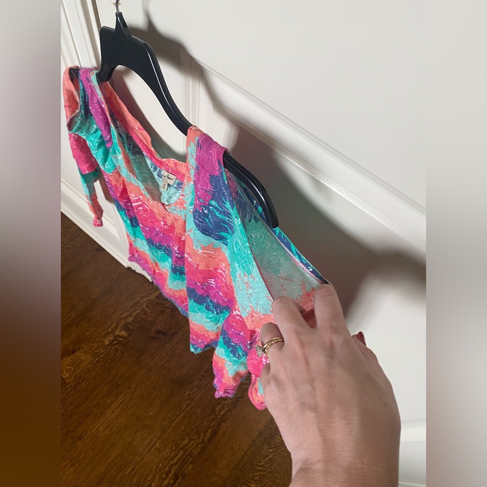 Colorful Shoulder Top - Picture 4 of 5